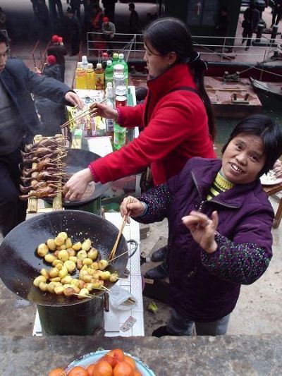 Fast Food Xian on Fast Food Along The 3 Gorges   Take A Look At The Fried Quails On A